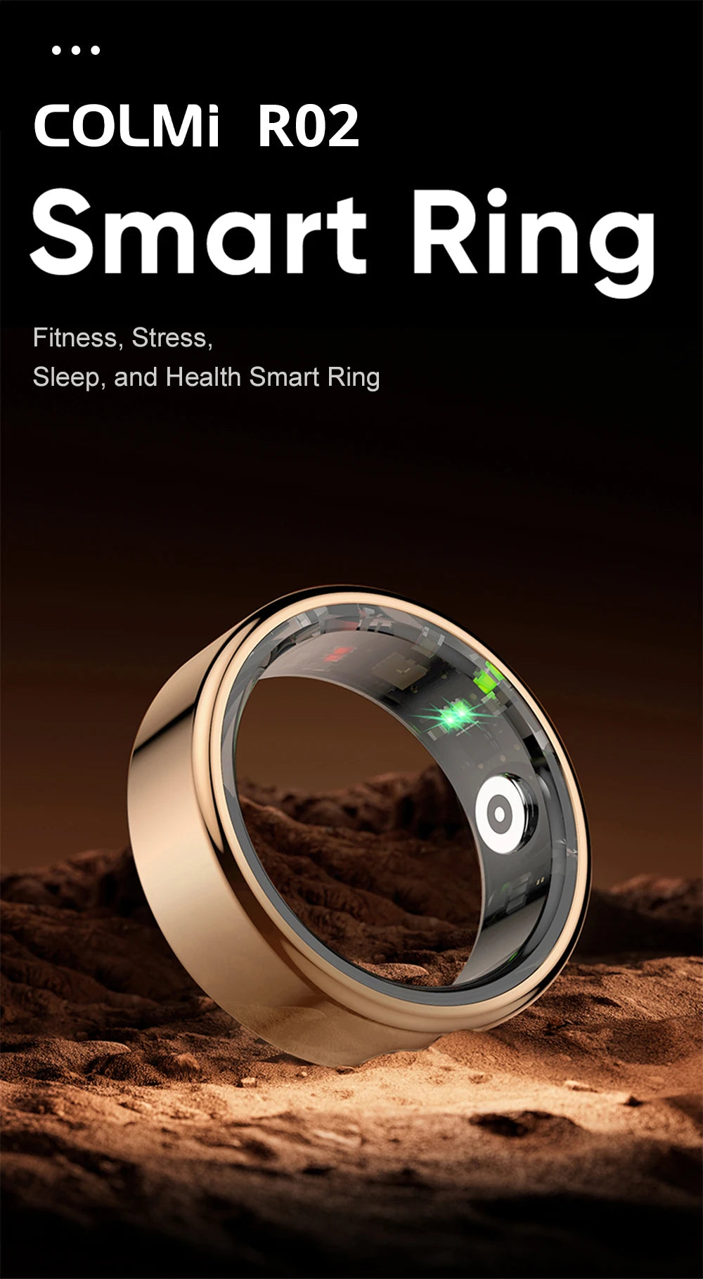 Smart Ring  Health Monitor 5ATM Waterproof