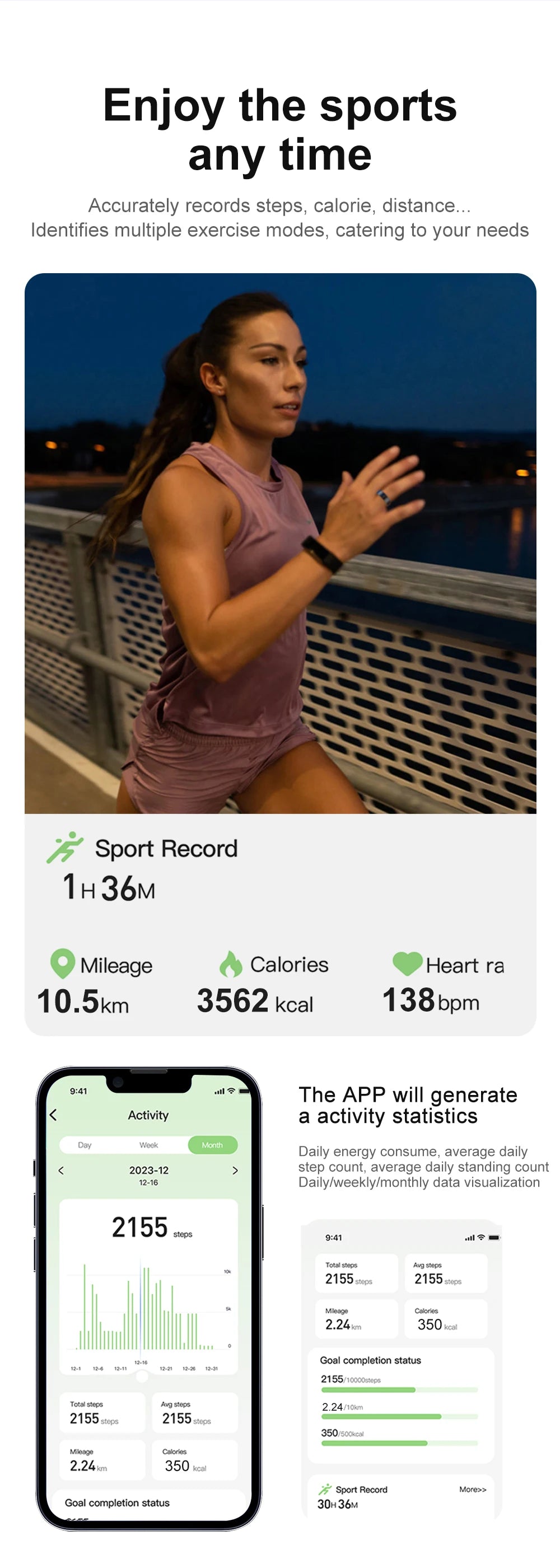 Smart Ring  Health Monitor 5ATM Waterproof