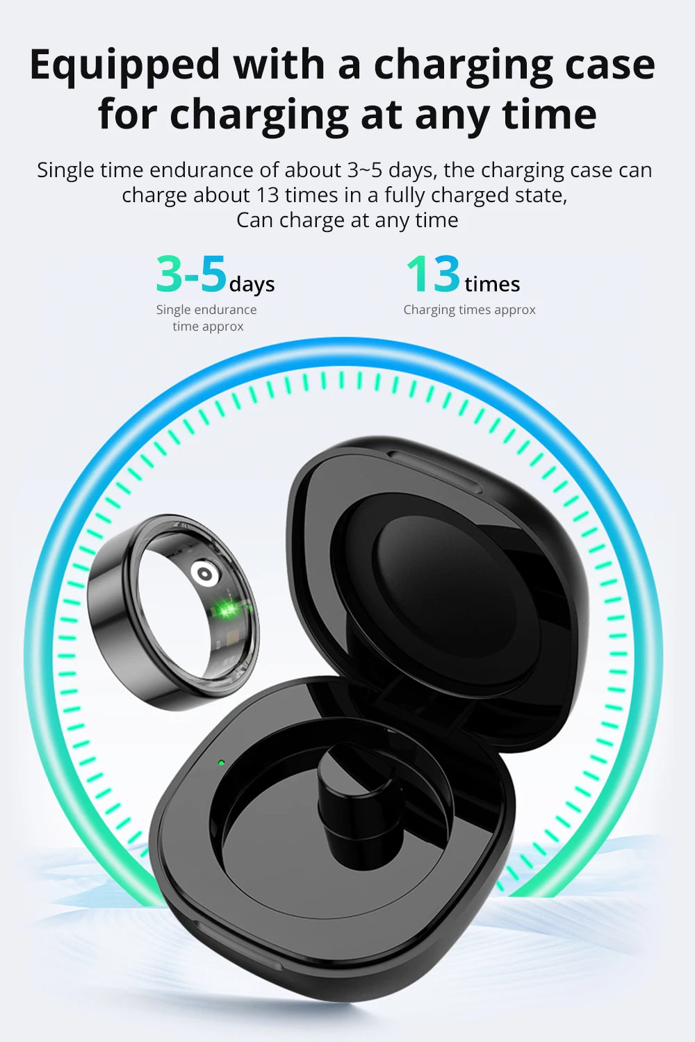Smart Ring  Health Monitor 5ATM Waterproof