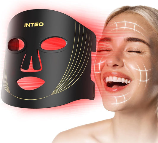 Face Mask Light Therapy with Remote Near-Infrared 850 Red Light