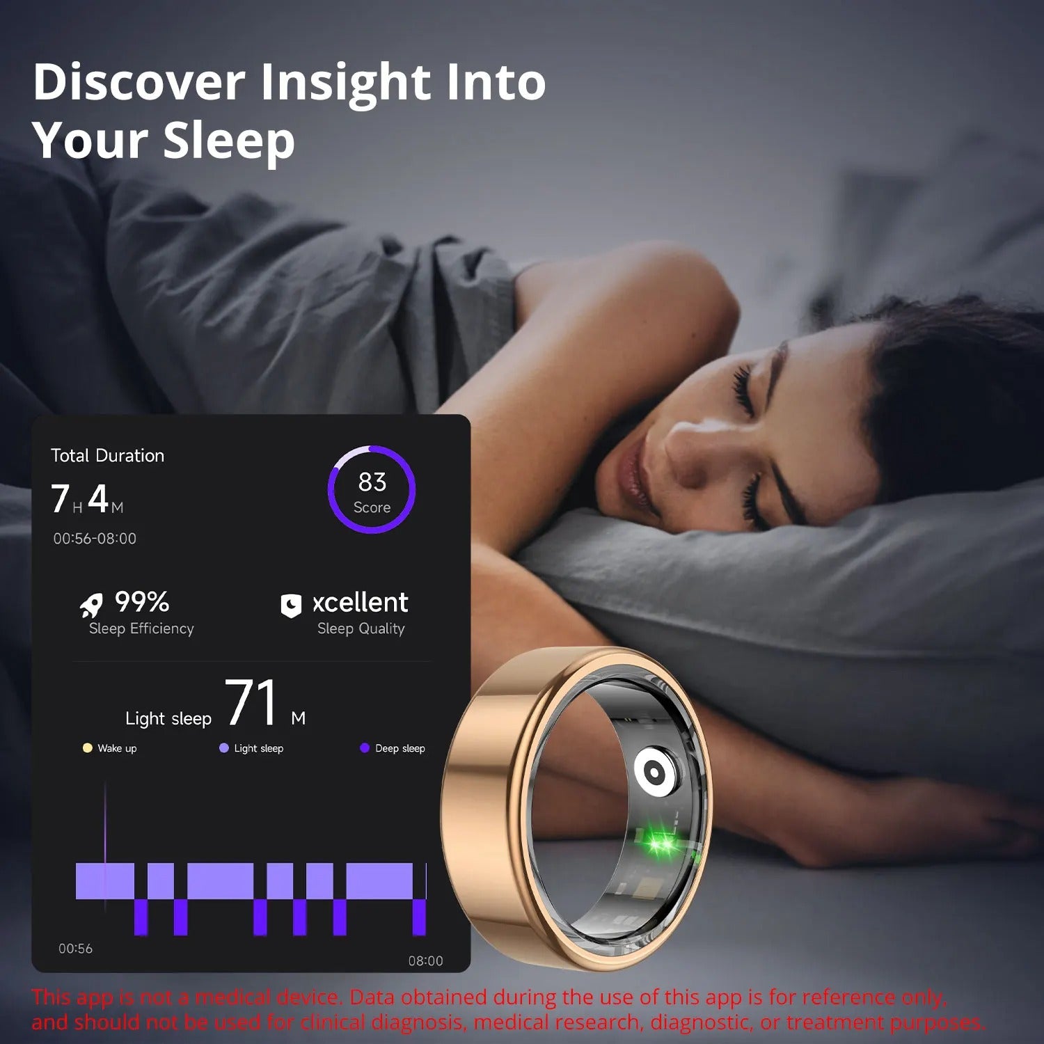 Smart Ring  Health Monitor 5ATM Waterproof