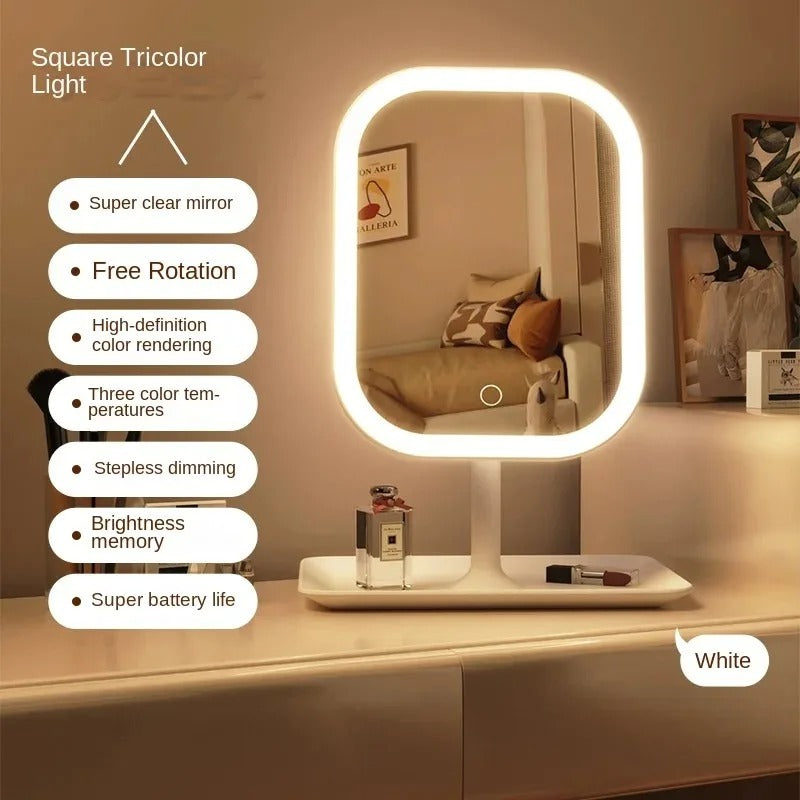 3 Color Light LED Makeup Mirror
