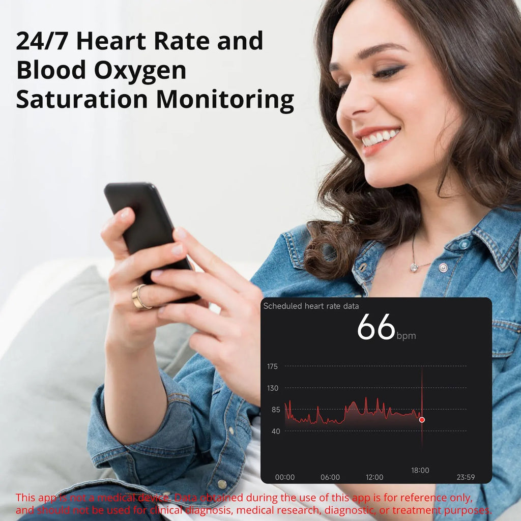 Smart Ring  Health Monitor 5ATM Waterproof