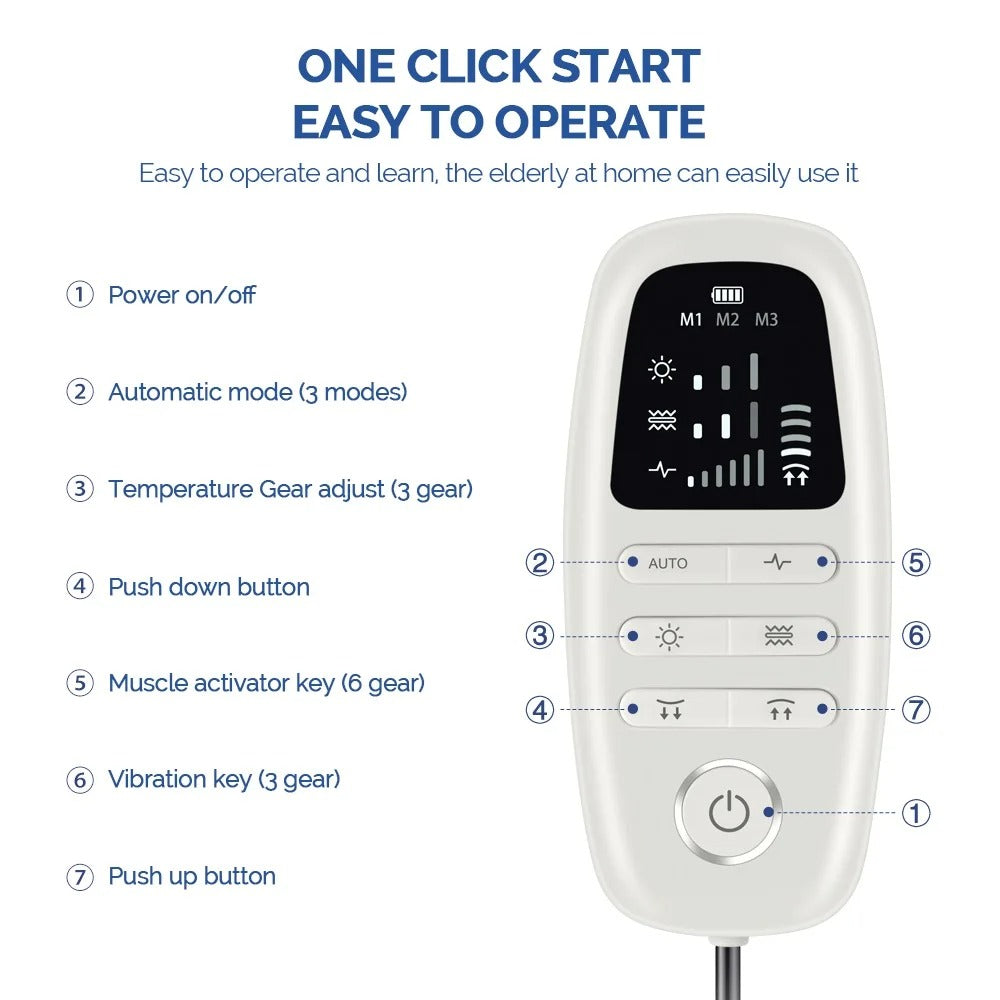 Electric Lumbar Adjustable Massager and Stretcher