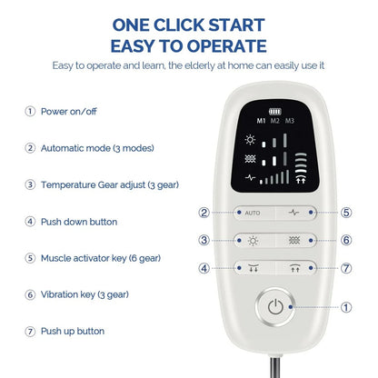 Electric Lumbar Adjustable Massager and Stretcher