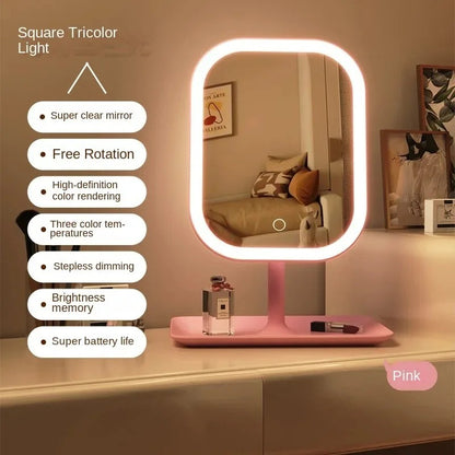 3 Color Light LED Makeup Mirror